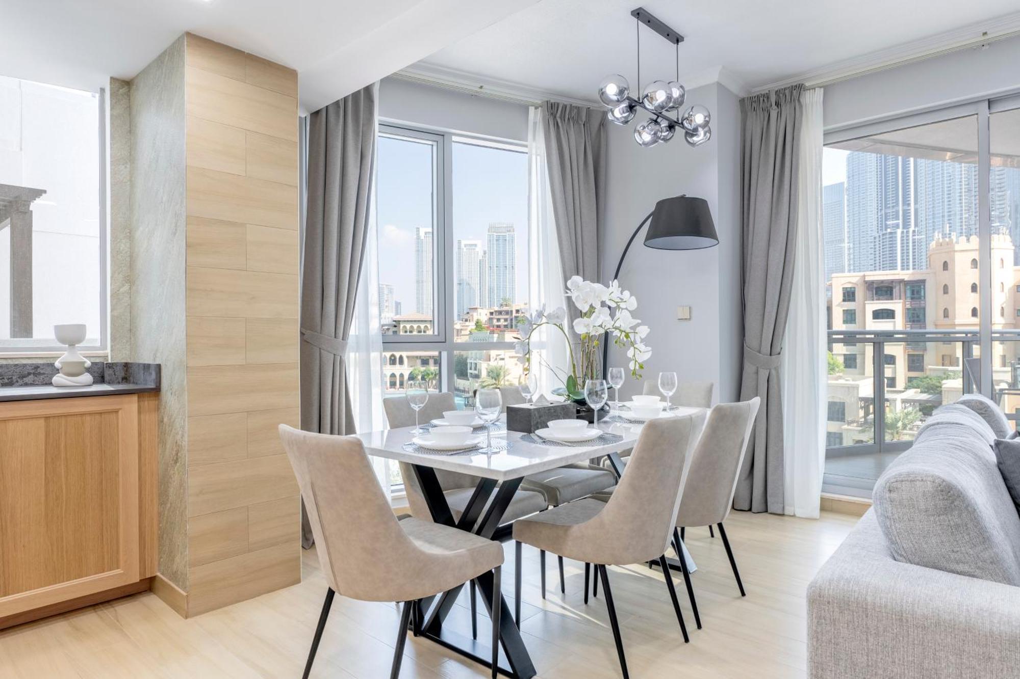 דובאי The Residences Tower - Full Burj Khalfa View מראה חיצוני תמונה