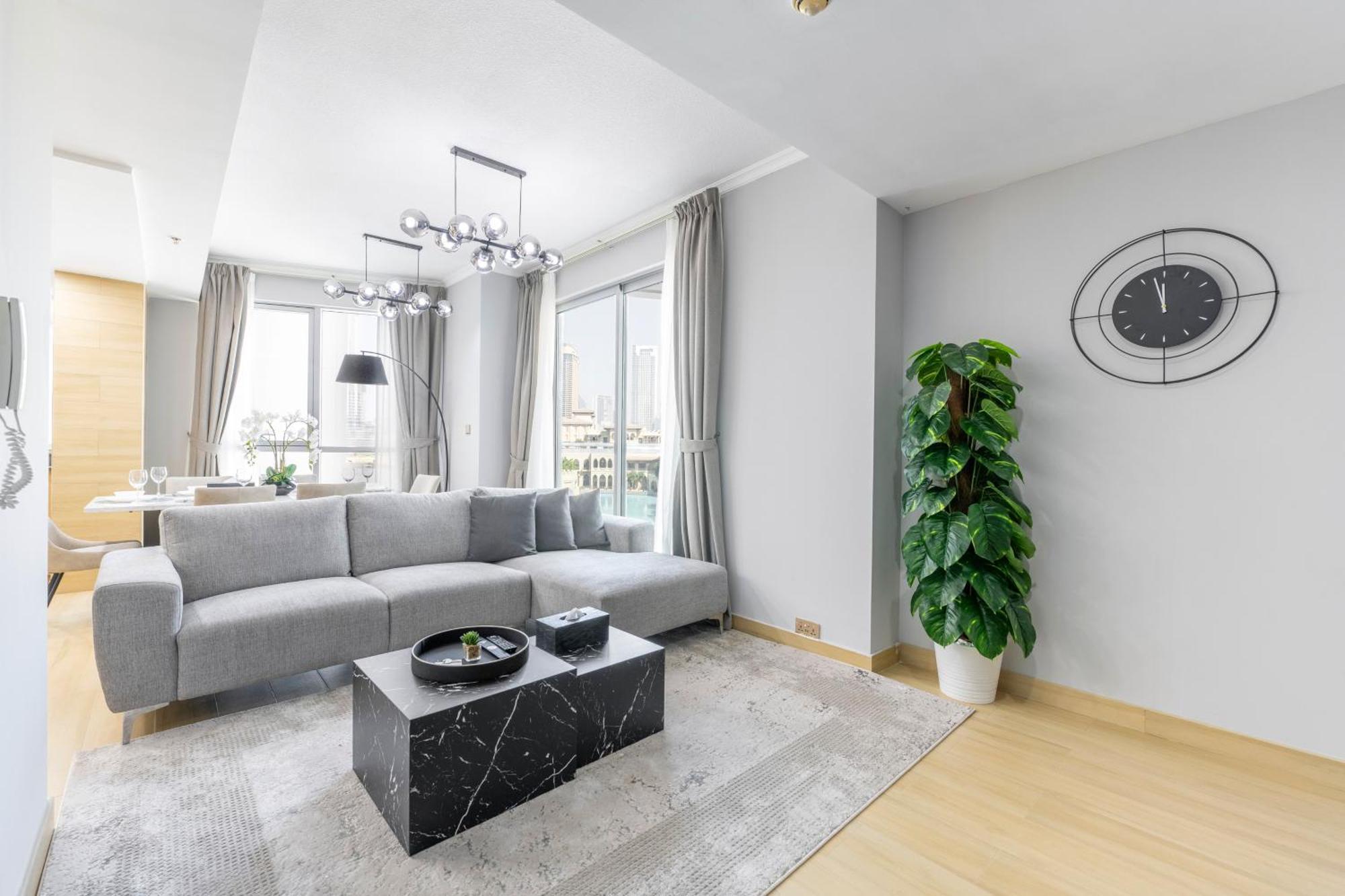 דובאי The Residences Tower - Full Burj Khalfa View מראה חיצוני תמונה
